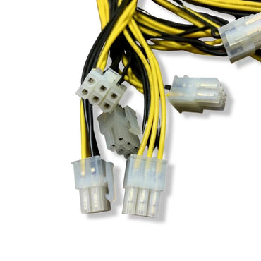 PCI-E 6pin Power Supply Cable set 10 connectors 6 pin 18AWG for APW3 APW7