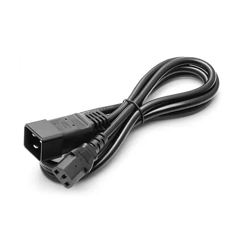 Versatile C13 to C20 Power Extension Cable - Heavy-Duty Construction