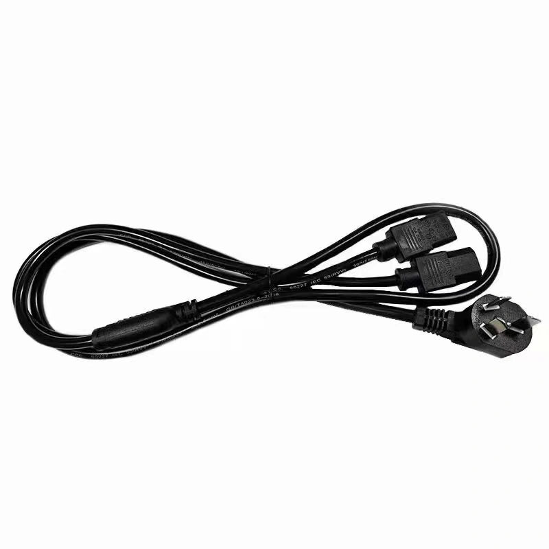 Dual C13 AC Cord for Bitmain Antminer Crypto Mining - Secure Power Connection