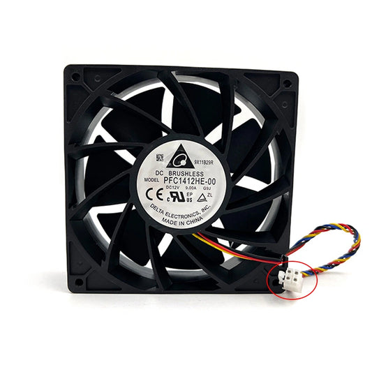 PFC1412HE-00 140mm Cooling Fan 12V 9A 8000 RPM for Whatsminer 4pin