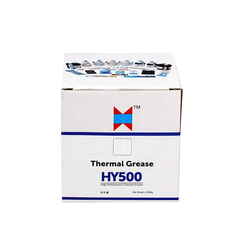 Close-up view of HY510 thermal grease showing smooth industrial-grade texture