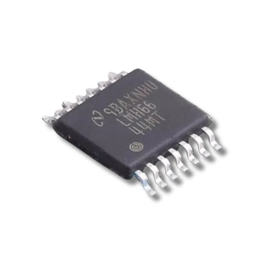 LMH6644 four-channel voltage-feedback operational amplifier in SOIC14 package for Antminer S21+ Hydro hash board repair.