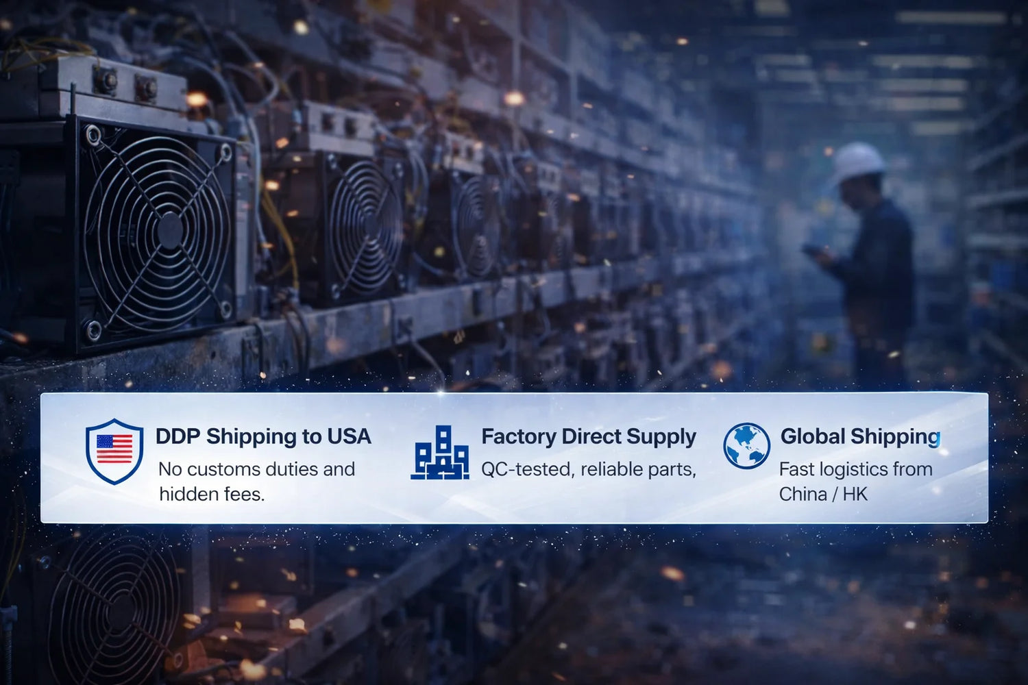 ASIC miner spare parts and repair tools – factory direct supplier with DDP shipping to USA