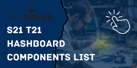 Antminer T21 S21 Crypto Miner Hash Board Repair Components List