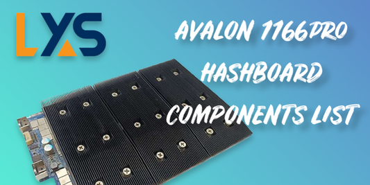 Avalon Canaan 1166pro Crypto Miner Hashboard Repair Components List