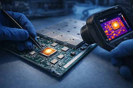 Antminer hashboard ASIC chip diagnosis with thermal camera for reg CRC error repair