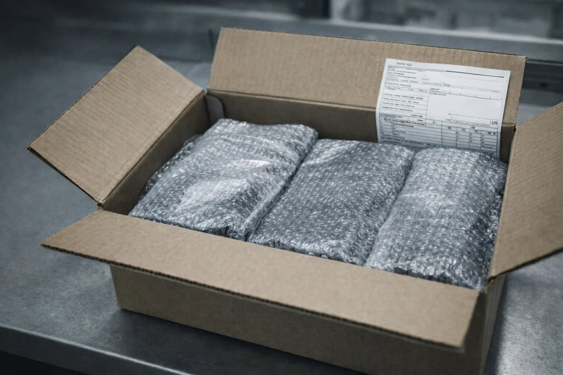 Mining spare parts packaged for international DDP shipping from China