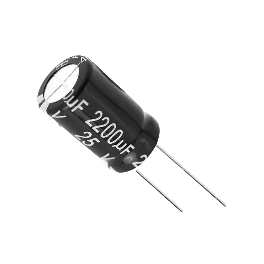 2200uF 25V Aluminum Electrolytic Capacitor for Various Applications