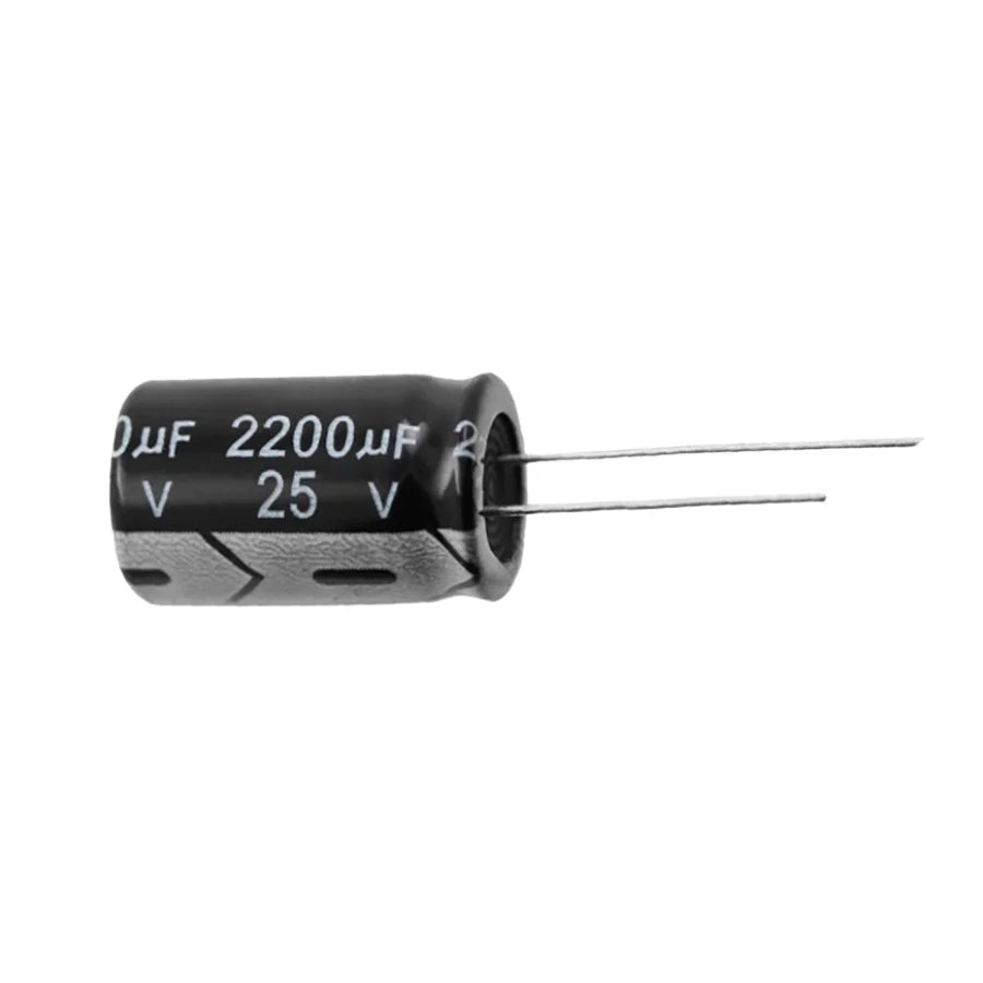 High-Capacity 2200uF 25V Electrolytic Capacitor for Whatsminer PSU