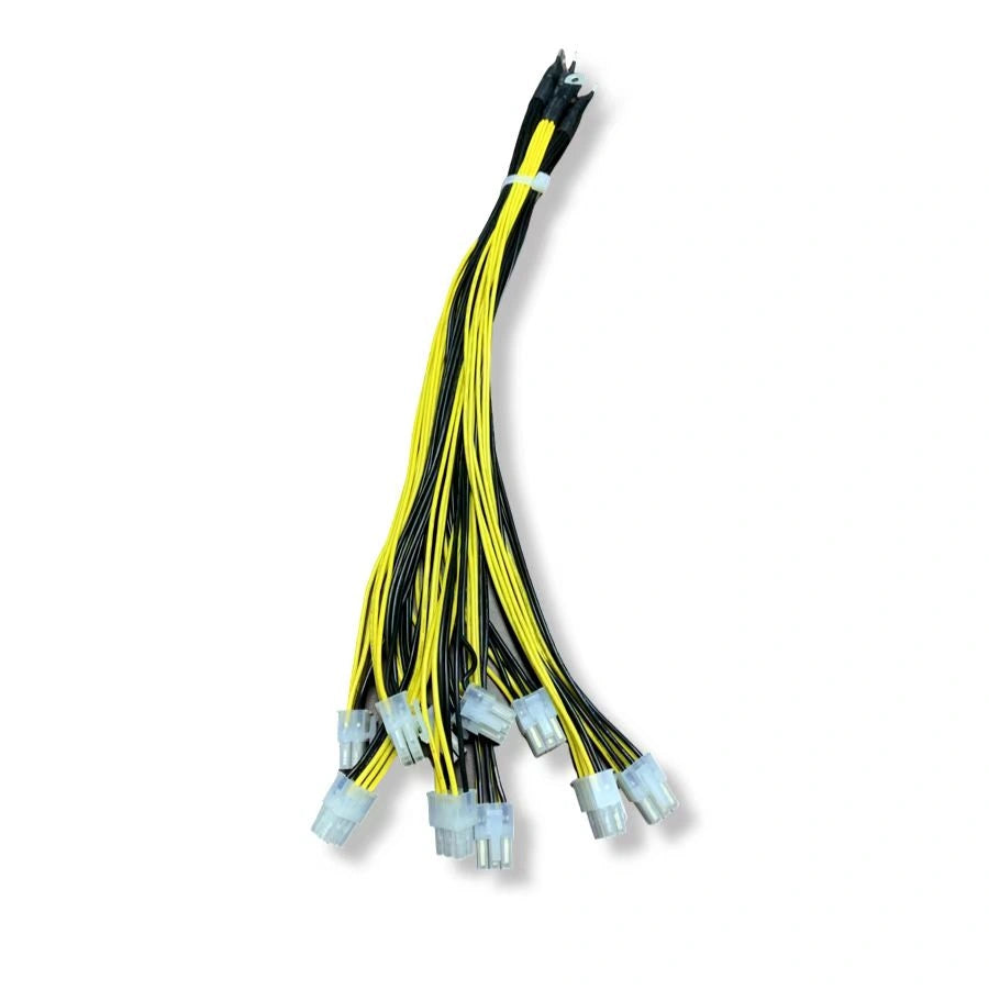 PCI-E 6pin Power Supply Cable set 10 connectors 6 pin 18AWG for APW3 APW7