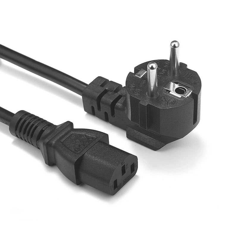 EU Standard Male Plug and C13 Extension Female Plug Power Cord