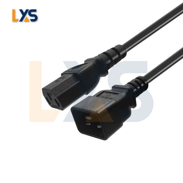 High-Performance C13 to C20 Power Cord - Heavy-Duty Design, Ideal for Computers and Servers