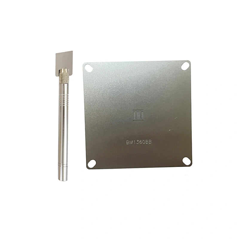 Antminer BM1360BB Tinning Stencil Plate – High-Temp ASIC Tin Tool for S19i Hashboard Repair