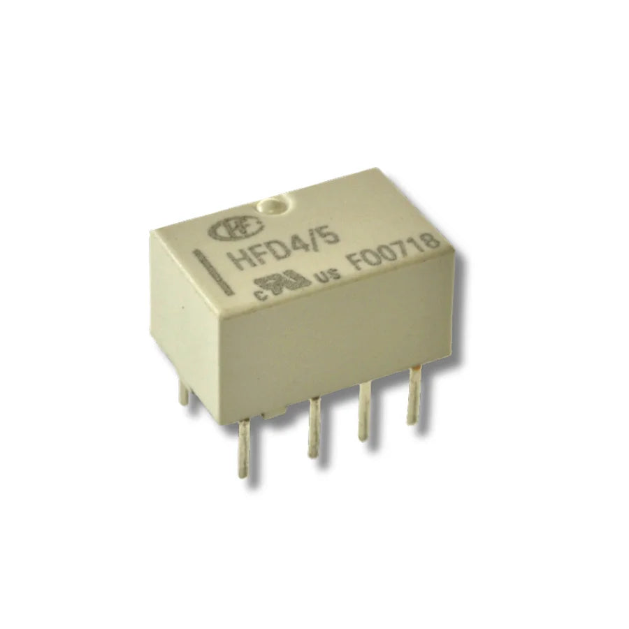 HFD4/5 Signal Relay – DPDT 2A/250V, 5V Coil, 3ms Switching DIP-8 Industrial Grade