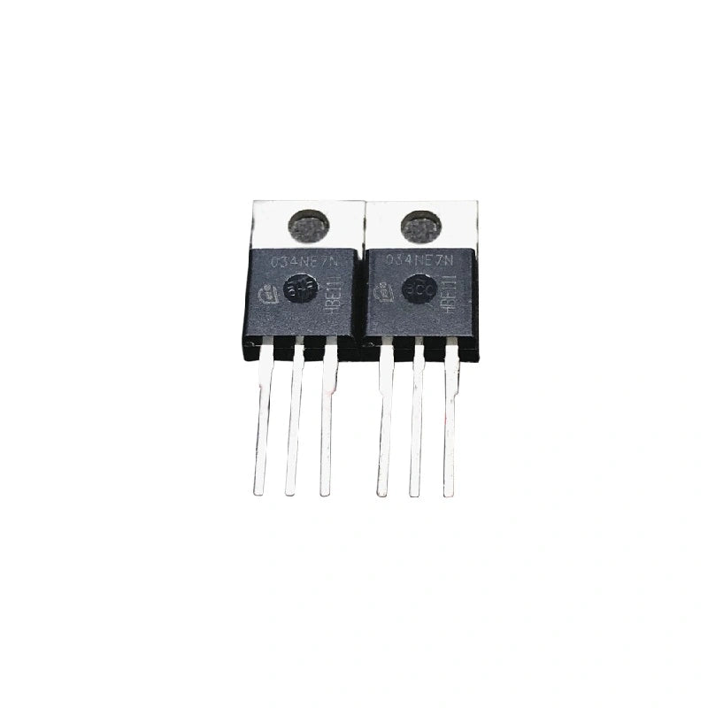 IPP034NE7N power transistor. This N-channel MOSFET is designed to handle high voltages and currents