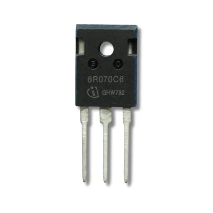Front view of IPW60R070C6 600V 53A N-Channel SJ MOSFET