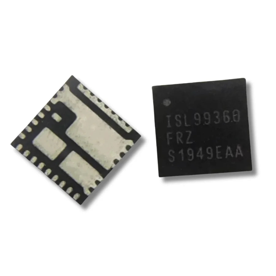 Front and back view of ISL99360FRZ-T Power Driver Chip for Antminer Z15