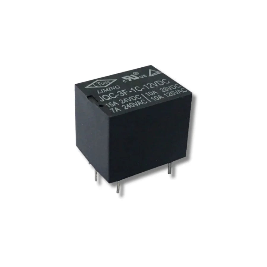 Front view of JQC-3F-1C-12VDC Power Relay Small Size High Sensitivity