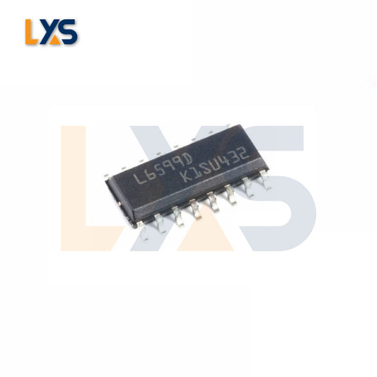 L6599DTR L6599D L6599 Fuente de alimentación Controlador resonante de alto voltaje SOIC-16 para Bitmain APW12 y Avalon PSU3300-01 PSU