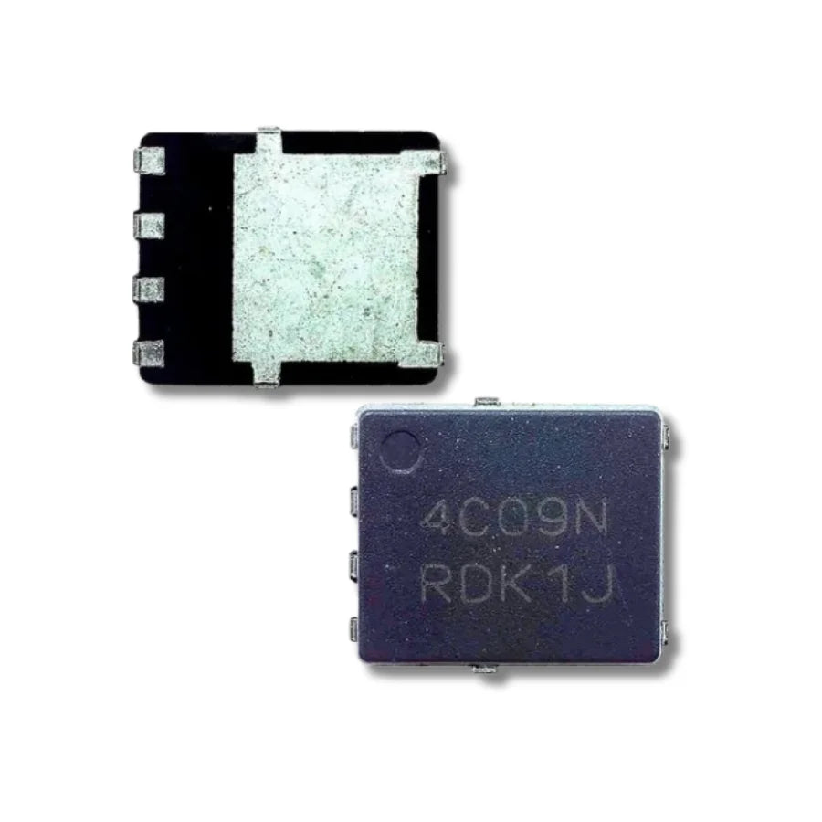 Front and back view of NTMFS4C09NT1G Power MOSFET
