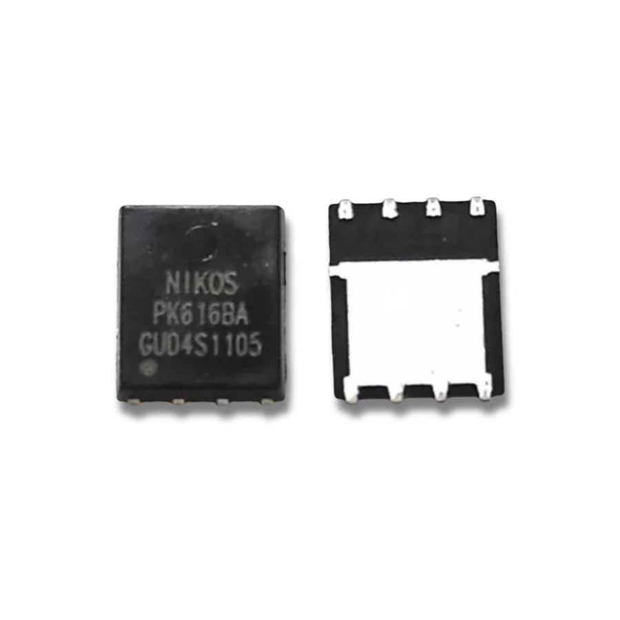 Front and back view of PK616BA N-channel MOSFET Innosilicon hash board