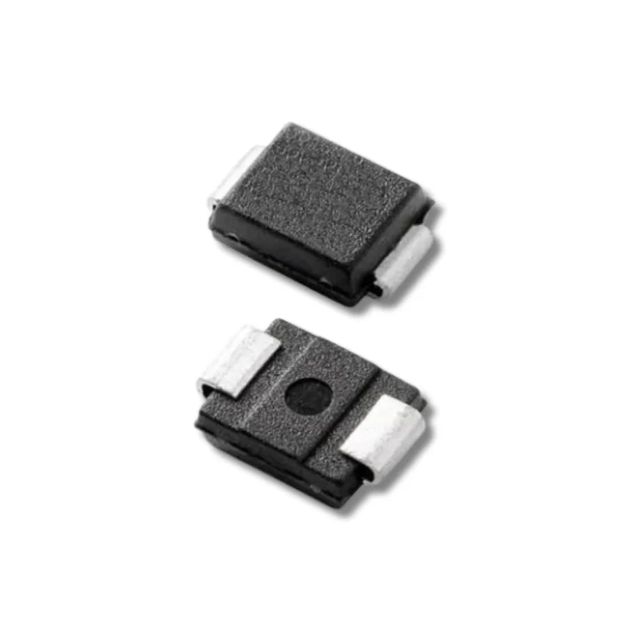 Front and rear view of SMBJ18CA Zener Transient Voltage Suppressor