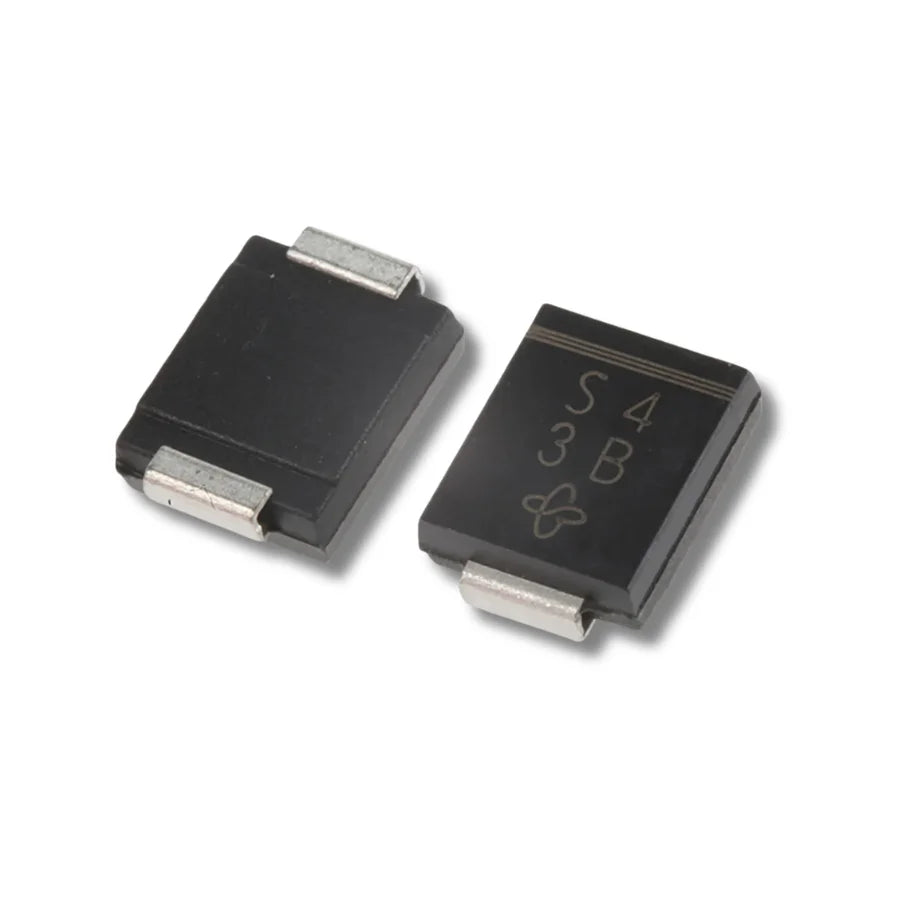 Front and back view of SS34-E3/57T S4 Schottky Diode for Whatsminer P221B PSU