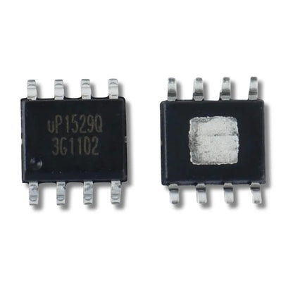 Front and back view of UP1529Q SOP-8 Power chip