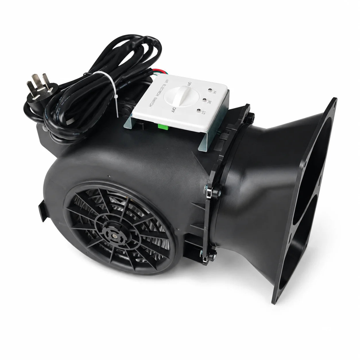 Black Mini silencer bundle with 4 square 4pin fan simulators + exhaust adapter for S21 / T21.