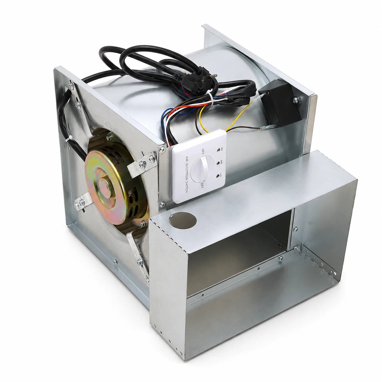 Silver Industrial silencer bundle with 4 square 4pin fan simulators for Antminer S21 / T21 control board