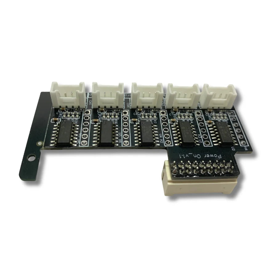 Antminer voltage regulator board PSU-bypass adapter for S21 T21 KS5 S19 Hydro hashboard repair benches.