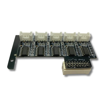 Antminer voltage regulator board PSU-bypass adapter for S21 T21 KS5 S19 Hydro hashboard repair benches.