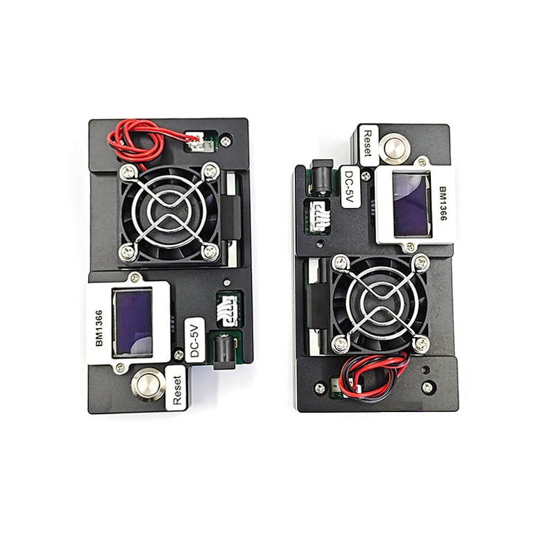 Close-up of BM1366 chip tester with display screen and test socket