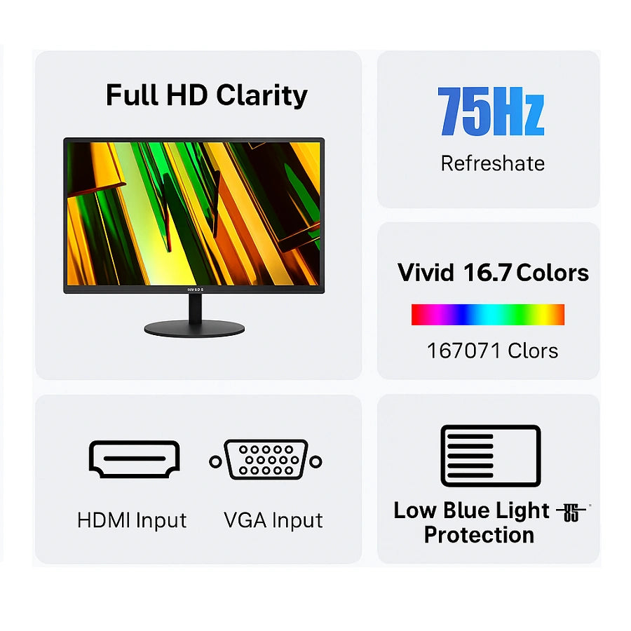 H226 monitor HDMI and VGA input ports displayed for connectivity options.