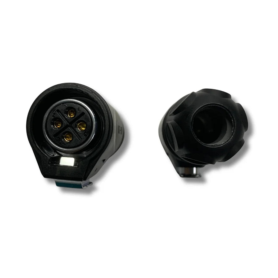 HG-20 aviation power connector wired onto a repaired APW11 / APW12 power cord, secure-fit collar.
