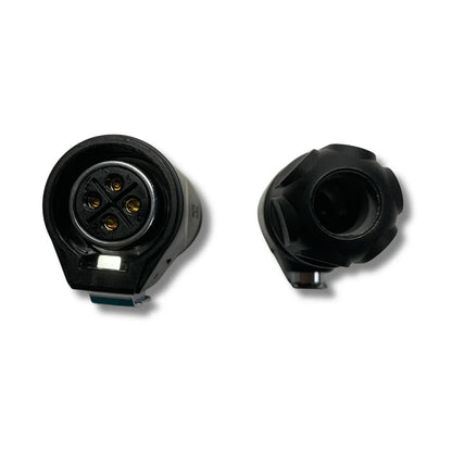 HG-20 aviation power connector wired onto a repaired APW11 / APW12 power cord, secure-fit collar.