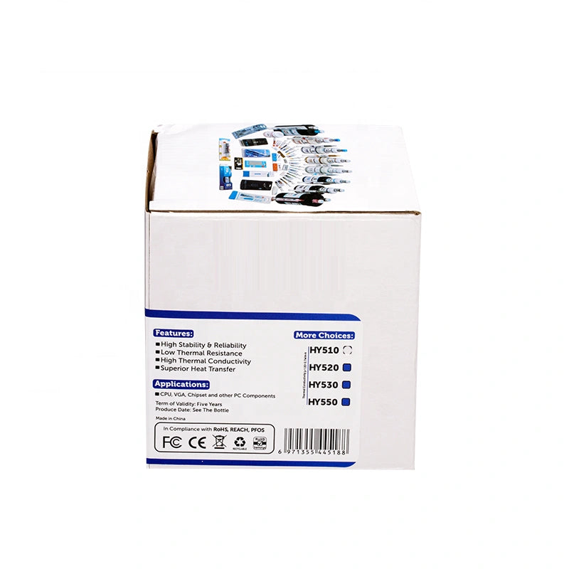 HY510 thermal grease bulk packaging for electronics manufacturing and repair