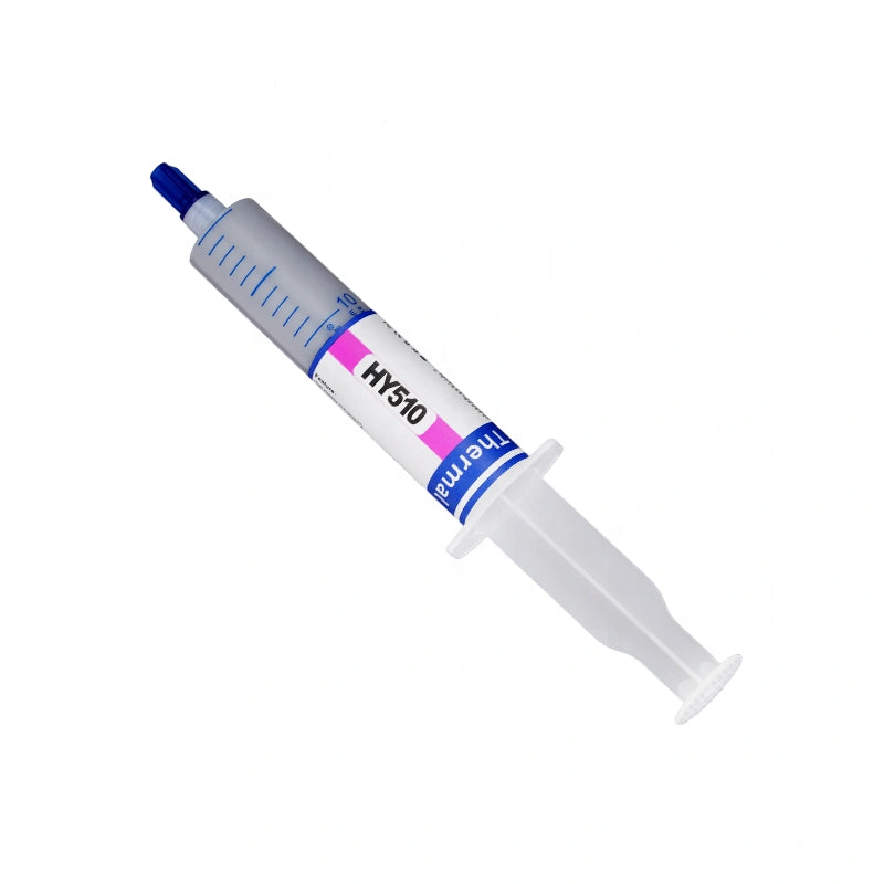 HY510 thermal grease applied on ASIC chip for efficient heat transfer