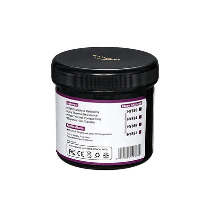 Close-up texture of HY883 thermal grease showing smooth industrial compound