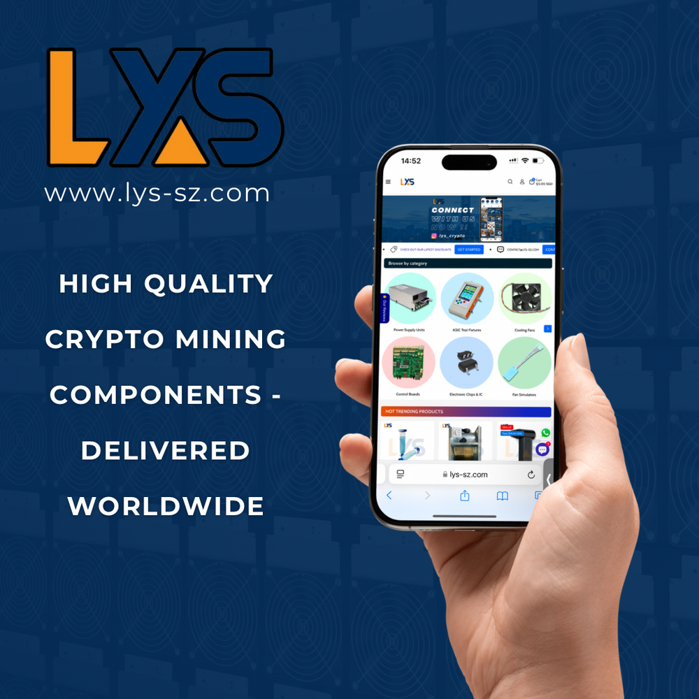 High quality crypto mining gear worldwide at LYS Shenzhen to repair your ASIC Miner