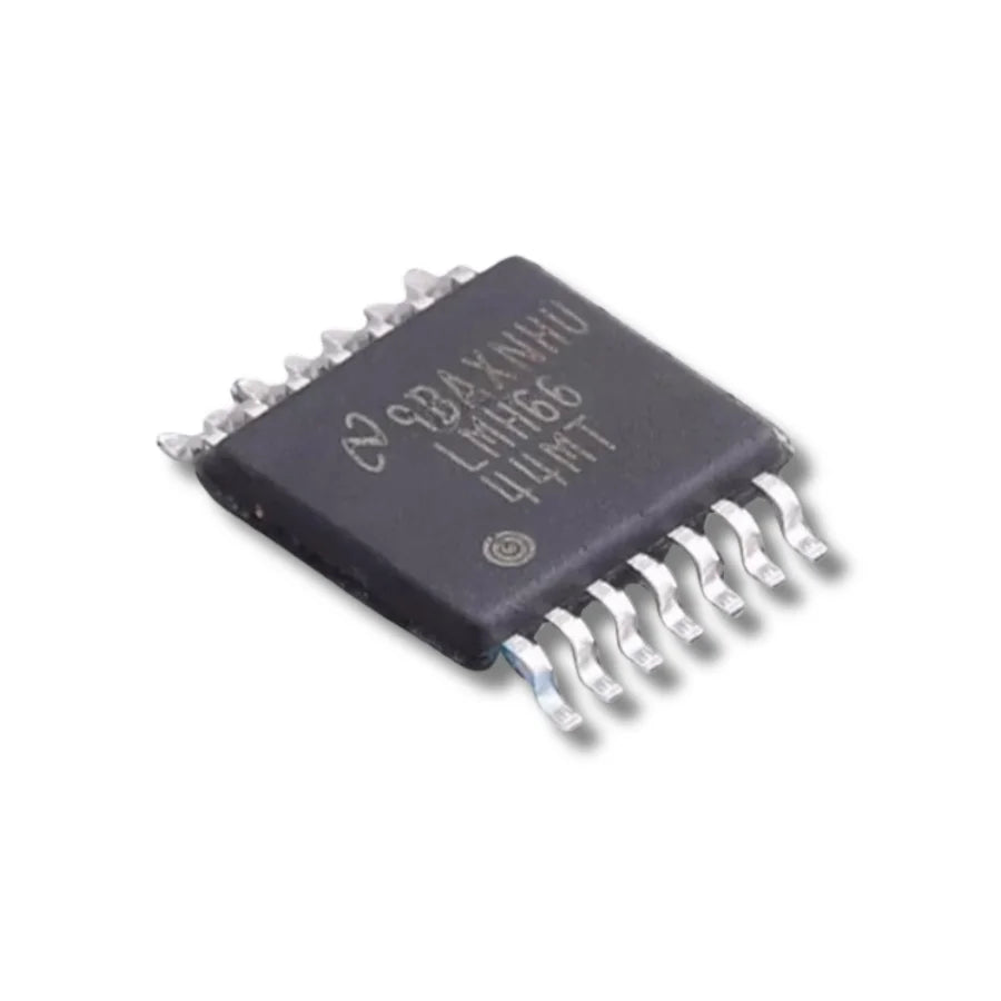 LMH6644 four-channel voltage-feedback operational amplifier in SOIC14 package for Antminer S21+ Hydro hash board repair.