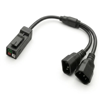 AC power cord P13 to 2x C14 splitter cable 1.5m for Bitmain Antminer PSU mining rack power distribution