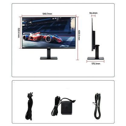 Rear view of Samsung S24D300GAC monitor with interface connectors