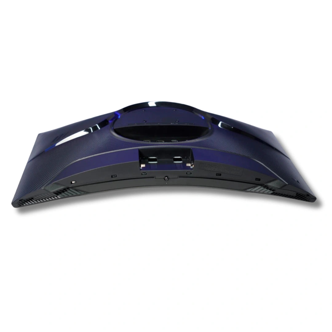 Rear view of Samsung S32CG552EB showing HDMI and DisplayPort interfaces