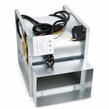 200W vs 300W motor variants of the M60 series Silver Industrial silencer.