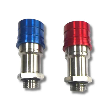 G1/4 external thread and internal O-ring end-face seal on the Whatsminer M64 Hydro quick connector.
