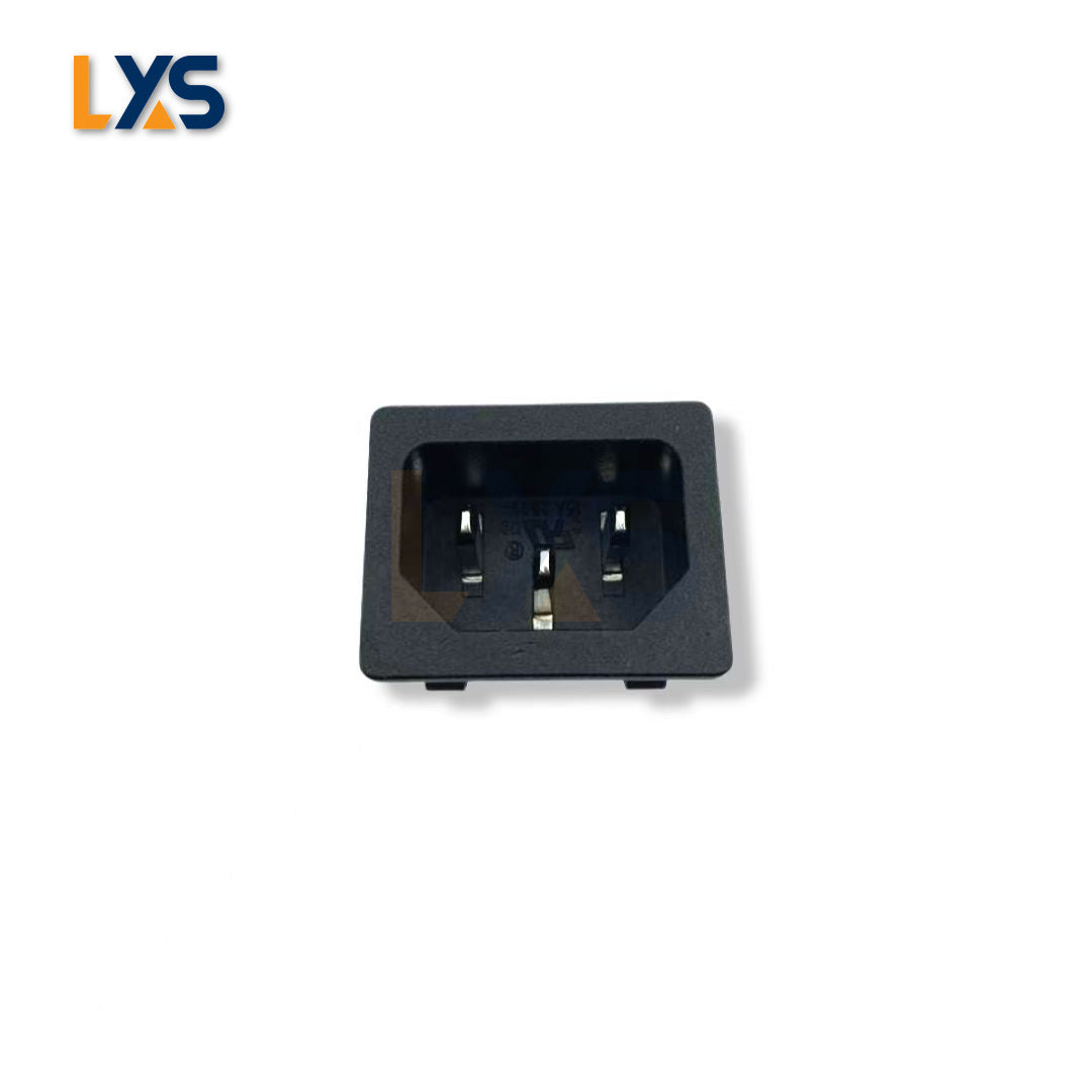 Replaceable 3-Terminals C14 Power Male Plug - Ideal for Bitmain Power Supply Units