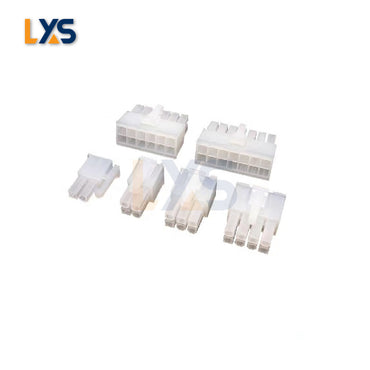 6pin 3x2pin dual in line connector 5557 male PVC shell high quality and heat resistant for power supply unit cable repair and replacement compatible with bitmain psu