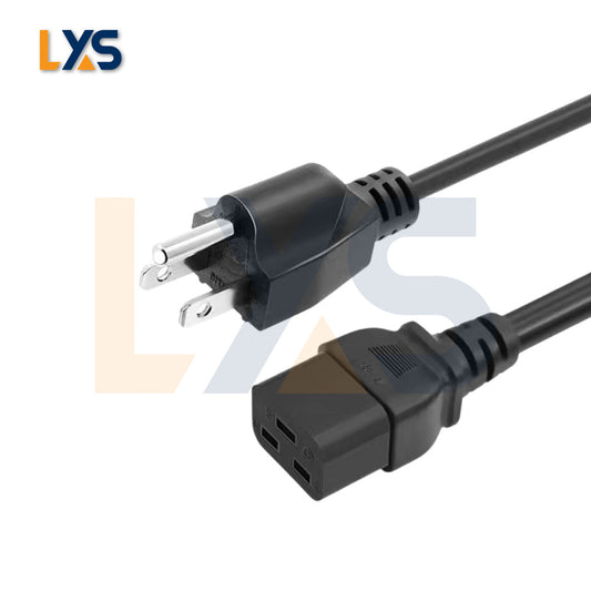 High-Quality AC Power Cord - US Standard Plug for Whatsminer Avalon Mining