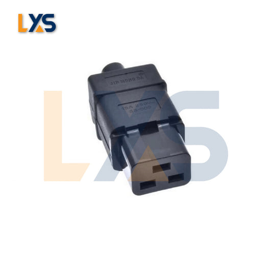 Secure Power Connections - C19 Female Power Plug Socket Adaptor, Durable Design, Reliable Performance for AC Power Cord